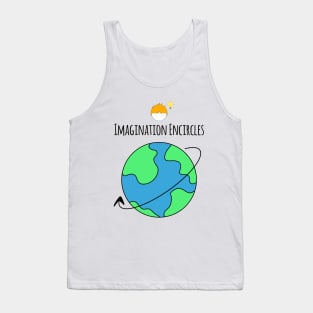 Imagination Encircles The World Boy Tank Top